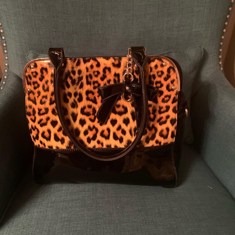 Leopard print purse